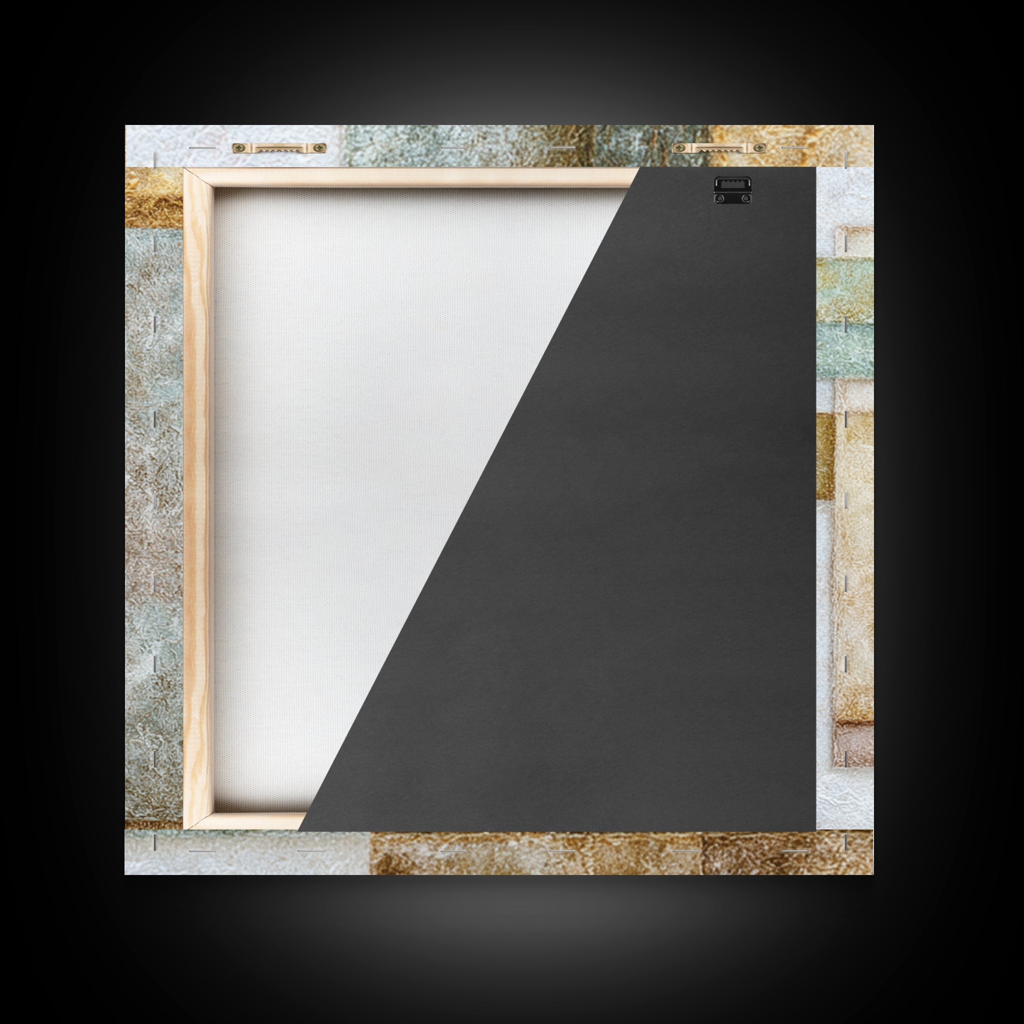 Pebble Texture Abstract Canvas Print, Spa Art, Luxury Decor, Spa Decor, Abstract Art, Serenity, Black Woman Art, Botanical Art, SPA-1x1-87