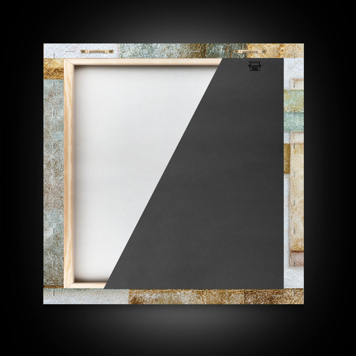 Pebble Texture Abstract Canvas Print, Spa Art, Luxury Decor, Spa Decor, Abstract Art, Serenity, Black Woman Art, Botanical Art, SPA-1x1-87