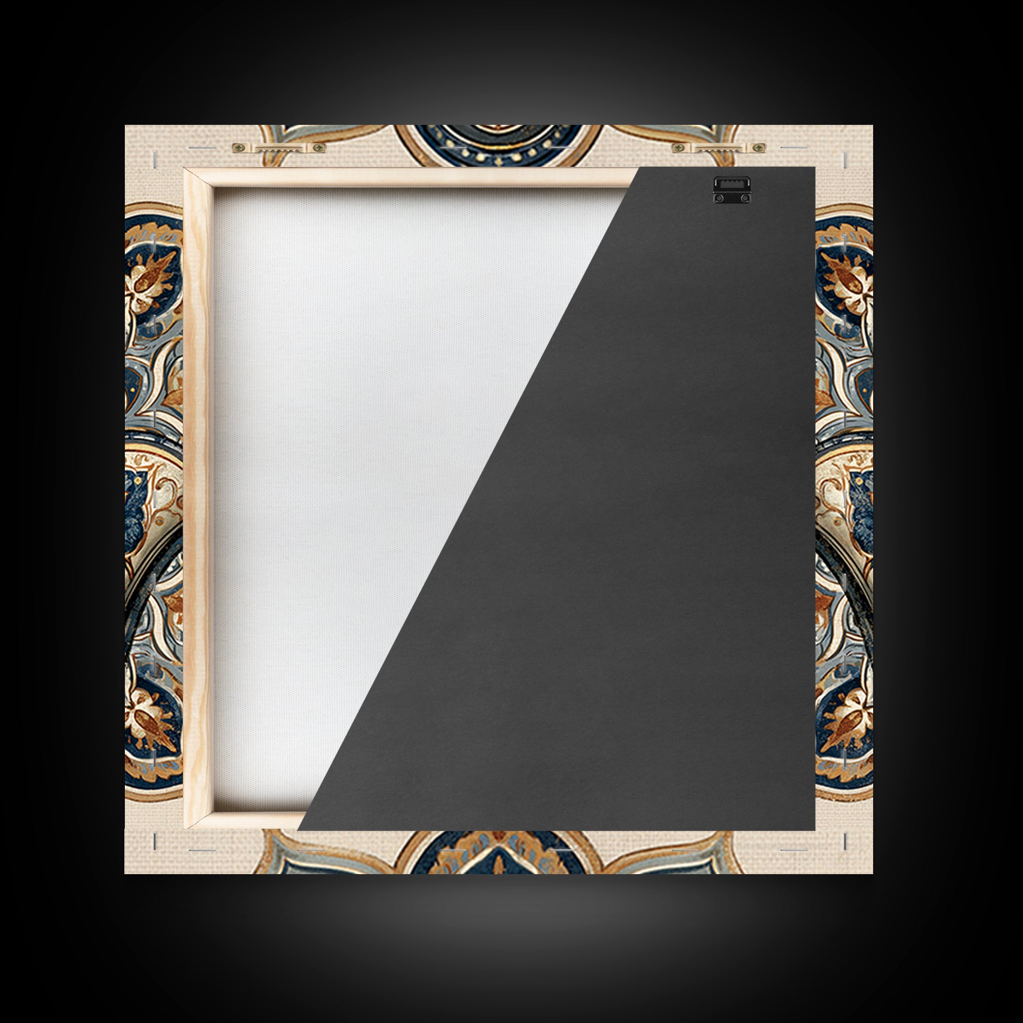 Protective Hand Motif Framed Canvas Print, Spiritual Art, Neutral Decor, Living Room Decor, Fine Art, Spirit, Wall Decor, SPI-1x1-71