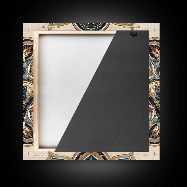 Protective Hand Motif Framed Canvas Print, Spiritual Art, Neutral Decor, Living Room Decor, Fine Art, Spirit, Wall Decor, SPI-1x1-71