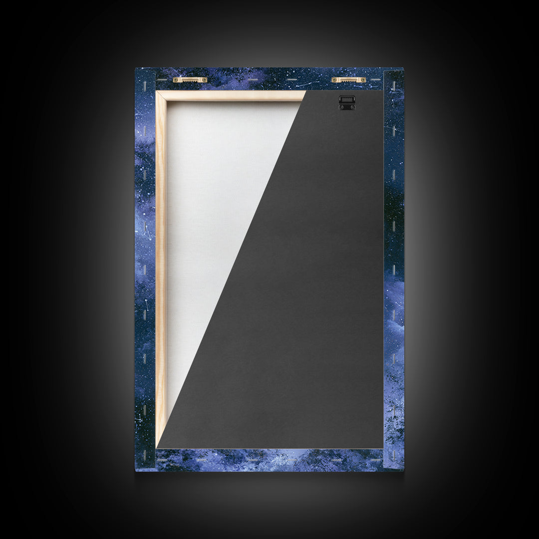 Celestial Staircase Through Clouds Framed Canvas Print, Spiritual Art, African American Art, Living Room Decor, Spirit, SPI-2x3-1