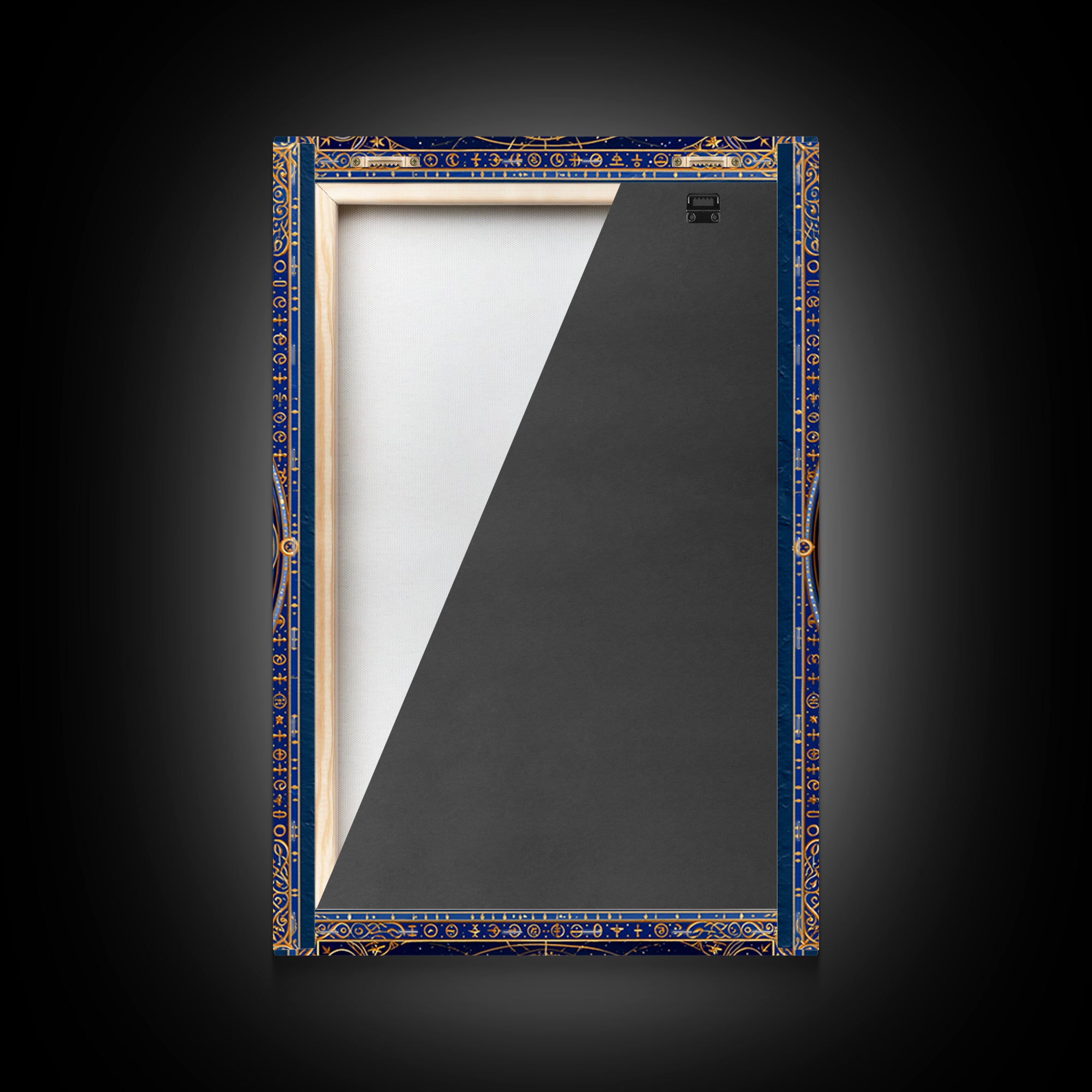 Sun and Moon Spiritual Balance Composition Framed Canvas Print, Spiritual Art, Boho Decor, Living Room Decor, Fine Art, Spirit, SPI-2x3-88
