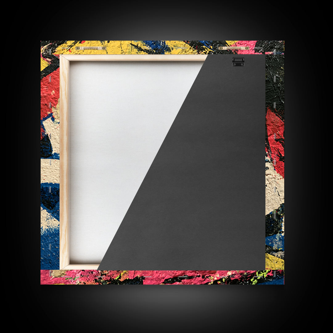 Wildstyle Arrows and Abstract Letter Forms Without Canvas Print, Street Art, Gallery Decor, Living Room Decor, Fine Art, Urban, STR-1x1-17