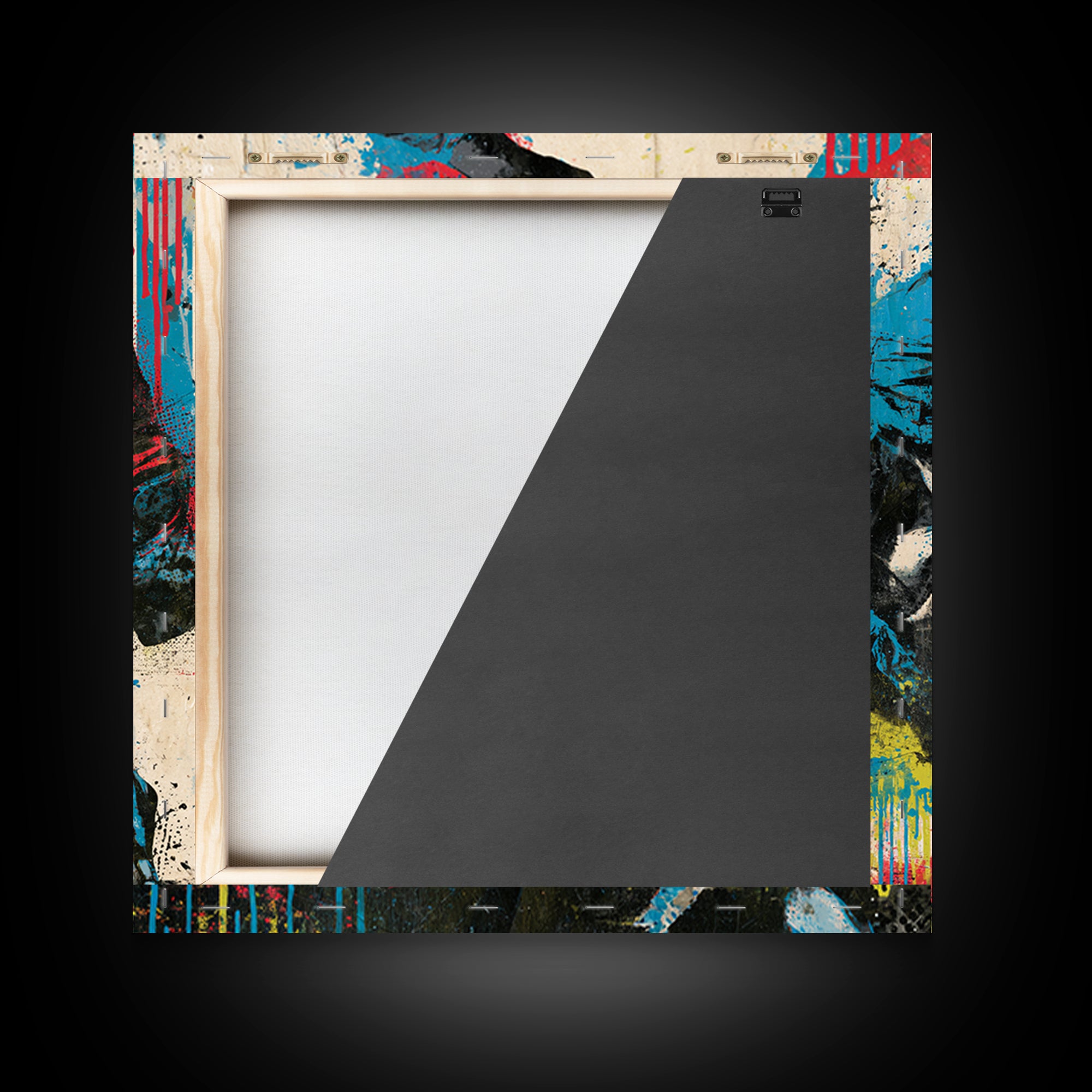 Breakdancer Frozen in Energetic Motion Framed Canvas Print, Street Art, Anime Art, Living Room Decor, Abstract Art, Urban, STR-1x1-42