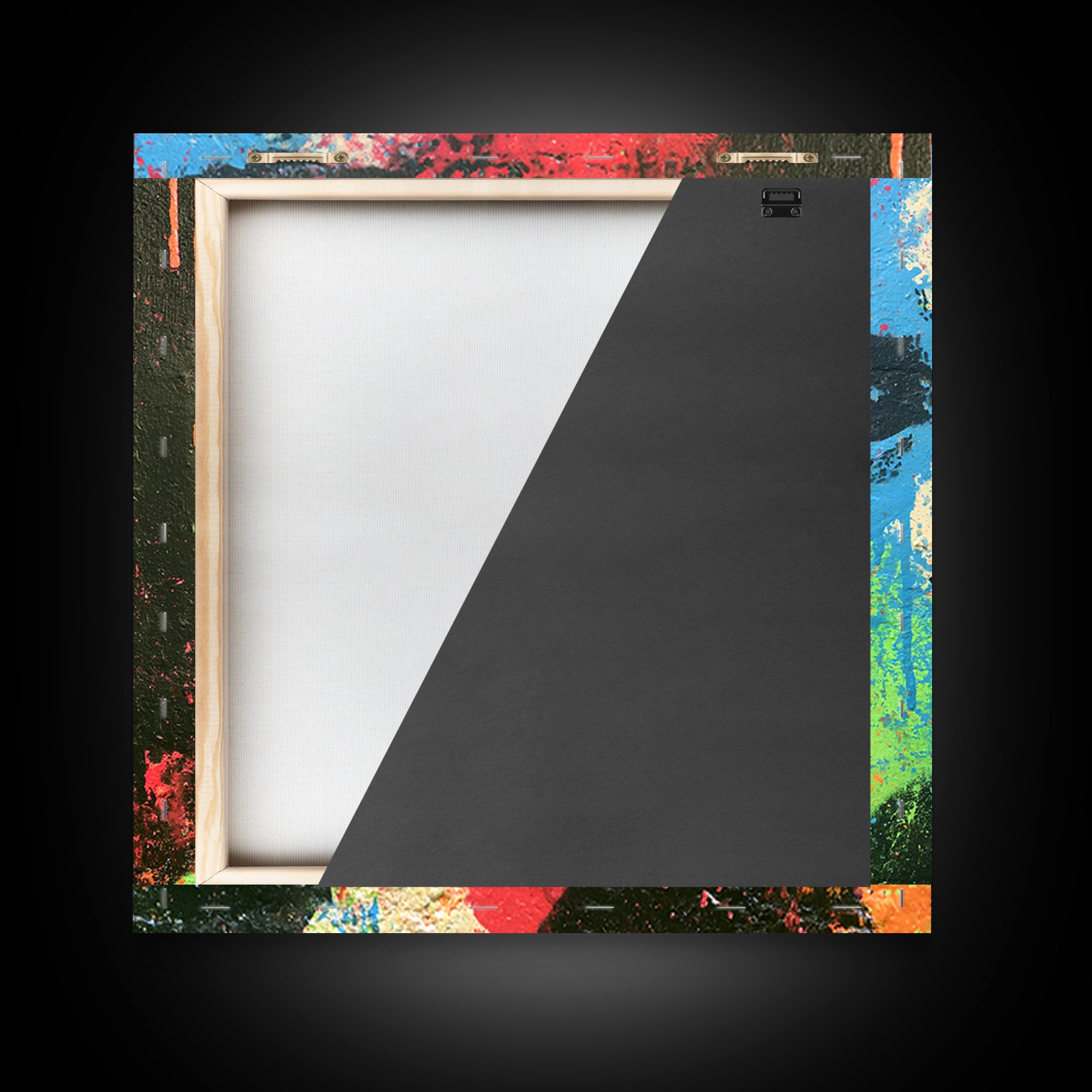 Bold Stencil Portrait Canvas Print, Street Art, Art Print, Living Room Decor, Oil Painting, Urban, Original Painting, STR-1x1-49