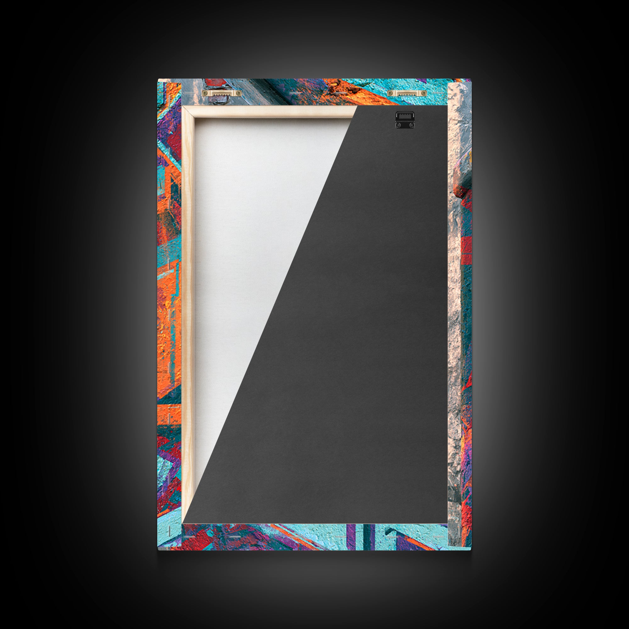 Wildstyle Arrows and Abstract Letter Forms Without Framed Canvas Print, Street Art, Canvas, Living Room Decor, Fine Art, Urban, STR-2x3-1