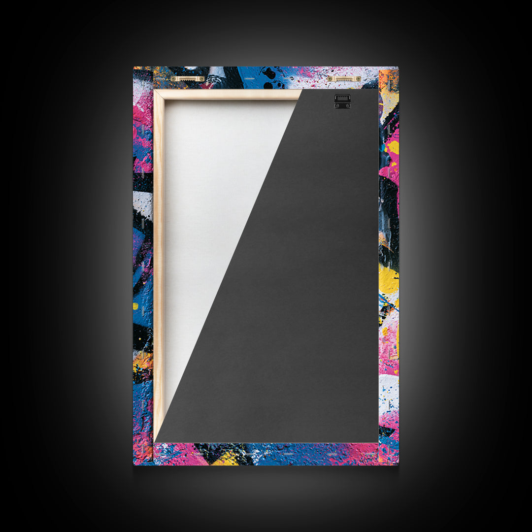 Wildstyle Arrows and Abstract Letter Forms Without Framed Canvas Print, Street Art, Modern Art, Living Room Decor, Urban, STR-2x3-97