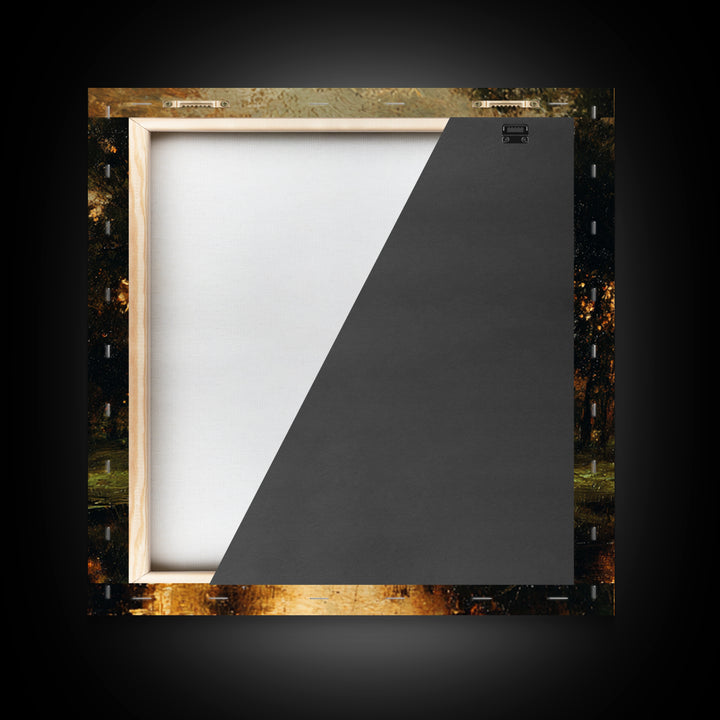 Classic Oil Painted Landscape Framed Canvas Print, Traditional Art, Modern Decor, Living Room Decor, Fine Art, Classic, TRA-1x1-1