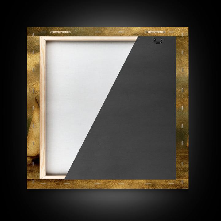Seascape with Sailboats and Cloudy Sky Framed Canvas Print, Traditional Art, Textured Painting, Living Room Decor, Classic, TRA-1x1-29