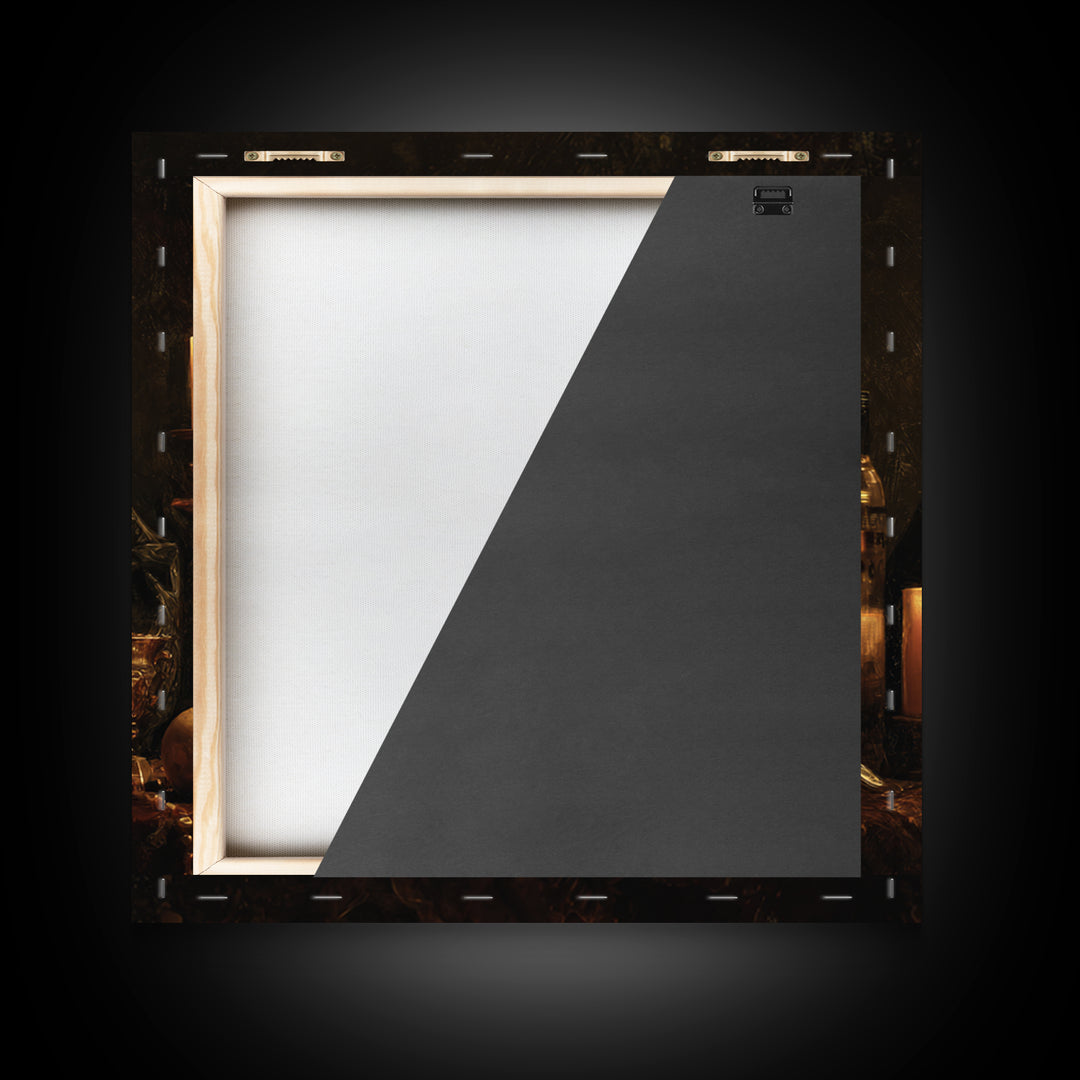 Classical Portrait with Dignified Lighting Framed Canvas Print, Traditional Art, Gallery Decor, Living Room Decor, Classic, TRA-1x1-32
