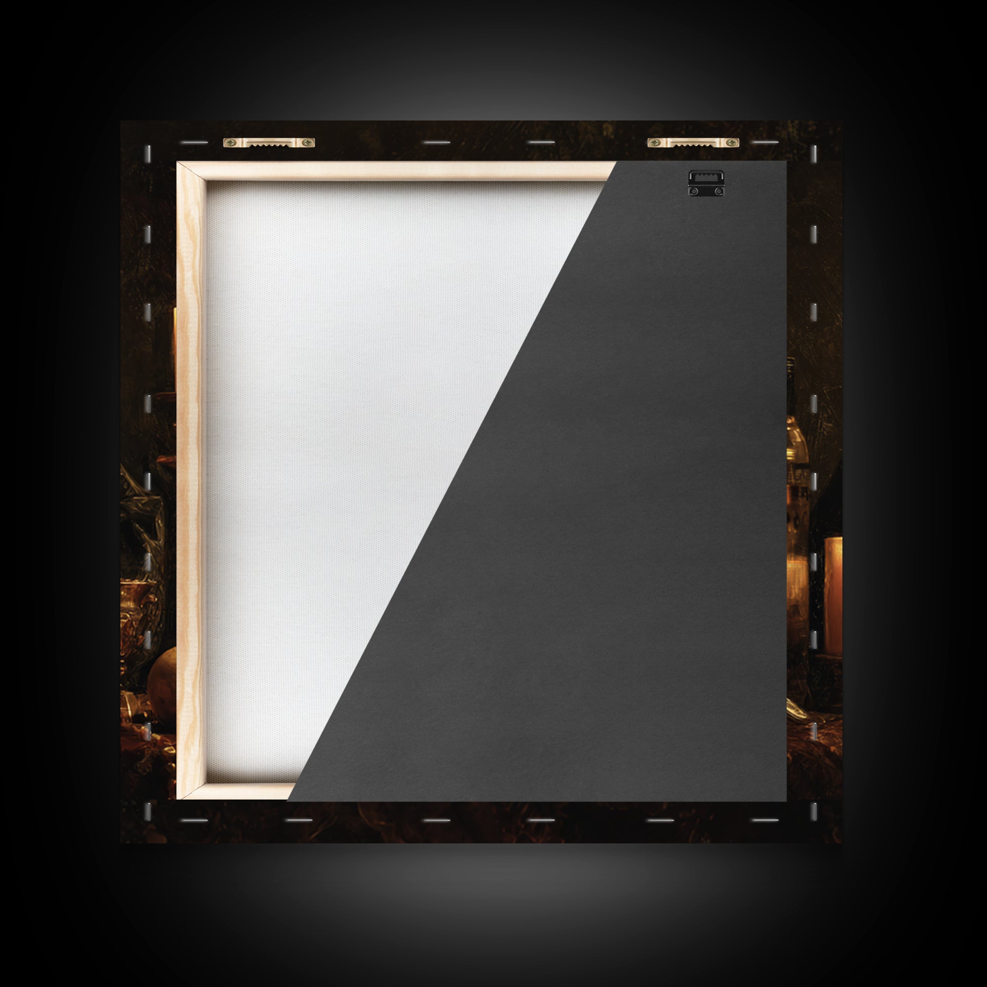 Classical Portrait with Dignified Lighting Framed Canvas Print, Traditional Art, Gallery Decor, Living Room Decor, Classic, TRA-1x1-32