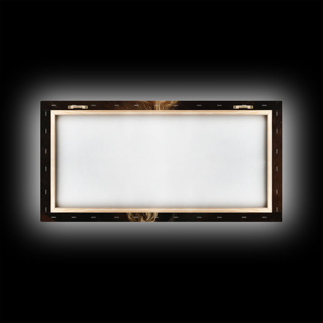 Classical Portrait with Dignified Lighting Framed Canvas Print, Traditional Art, Contemporary Art, Living Room Decor, Classic, TRA-2x1-28