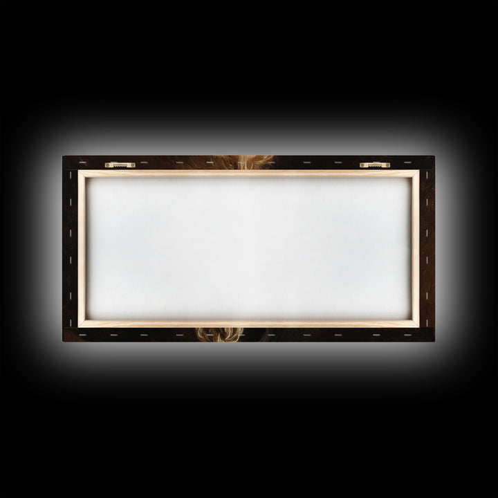 Classical Portrait with Dignified Lighting Framed Canvas Print, Traditional Art, Contemporary Art, Living Room Decor, Classic, TRA-2x1-28