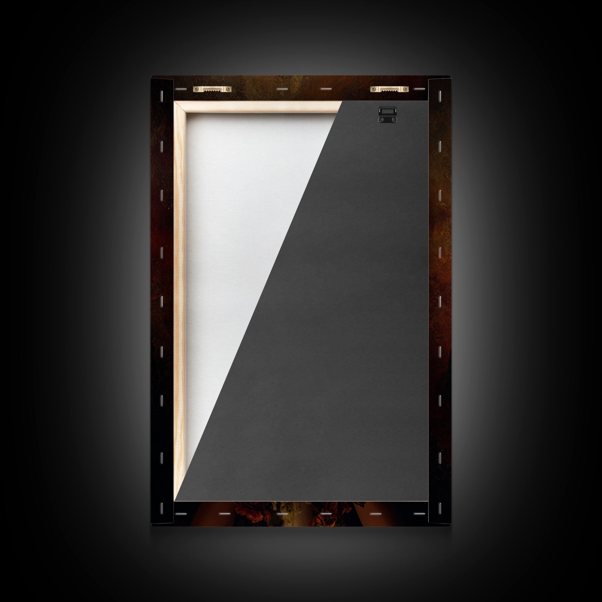 Classical Portrait with Dignified Lighting Framed Canvas Print, Traditional Art, Living Room Decor, Oil Painting, Classic, TRA-2x3-64