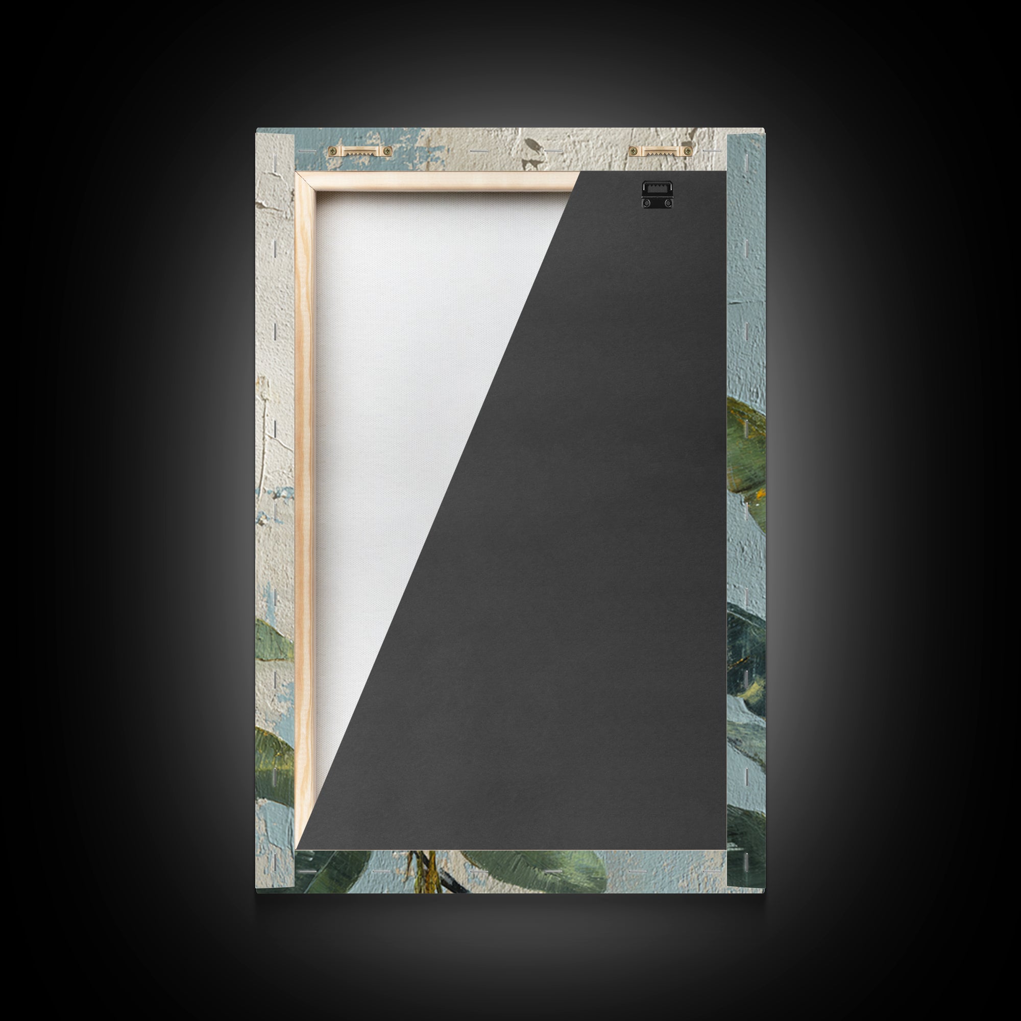 Banana Leaves Layered Framed Canvas Print, Tropical Art, Printable Art, Living Room Decor, Abstract Art, Tropic, TRO-2x3-41