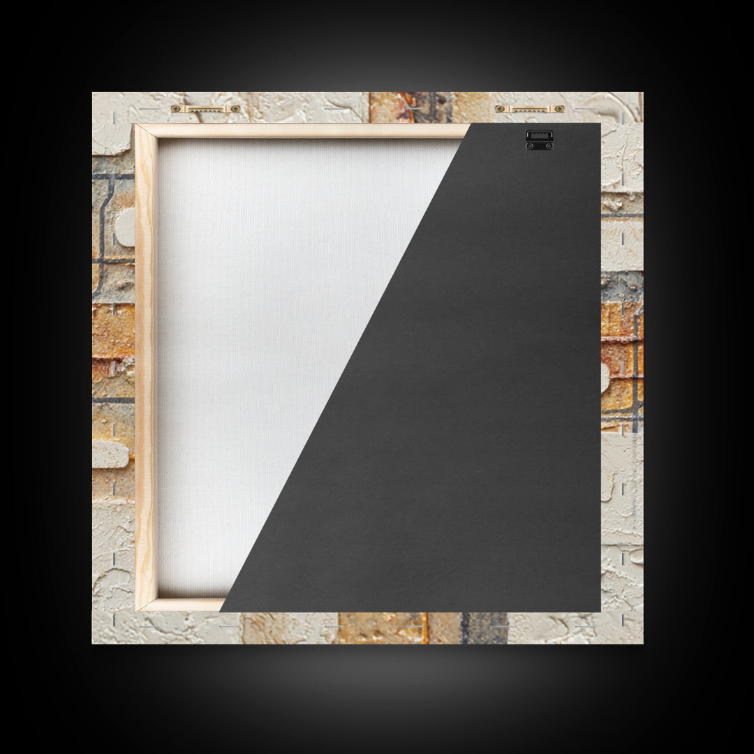 Abstract Subway Map Lines Without Labels Framed Canvas Print, Urban Art, Oil Painting, Living Room Decor, Fine Art, Urban, URB-1x1-28