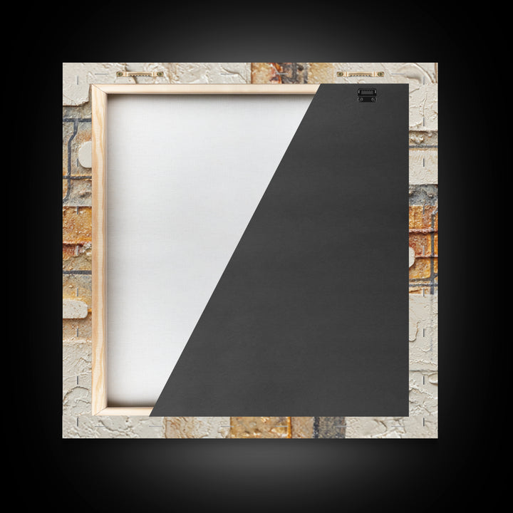 Abstract Subway Map Lines Without Labels Framed Canvas Print, Urban Art, Oil Painting, Living Room Decor, Fine Art, Urban, URB-1x1-28