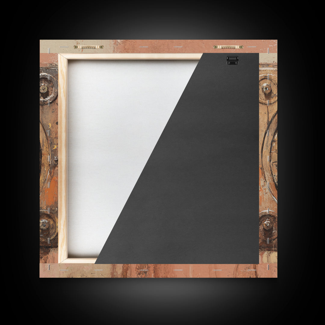 Open Manhole Steam Framed Canvas Print, Urban Art, Gallery Decor, Living Room Decor, Fine Art, Urban, Contemporary Art, URB-1x1-41