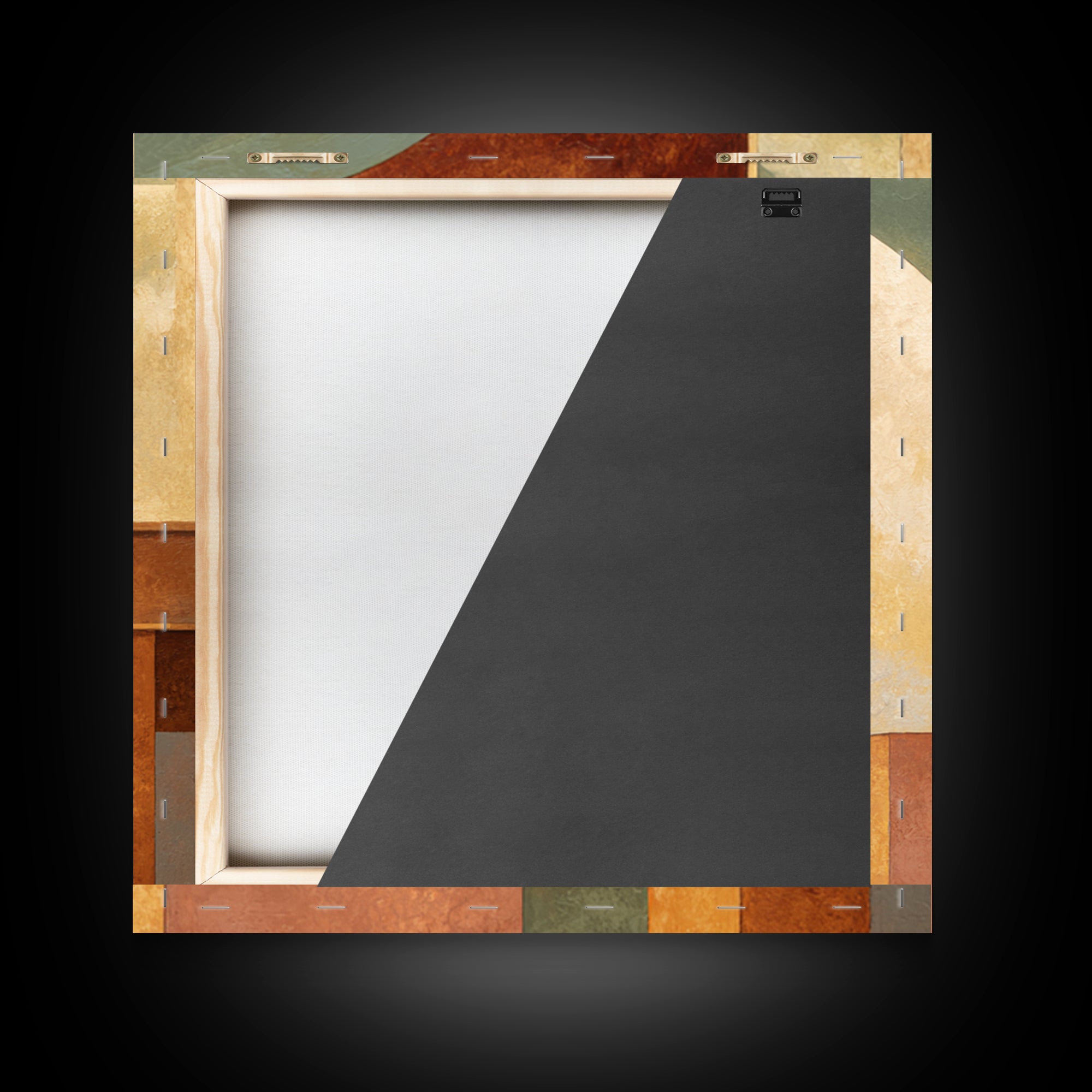 Old Theater Marquee Shapes Without Text Canvas Print, Urban Art, Neutral Decor, Living Room Decor, Abstract Art, Urban, URB-1x1-69