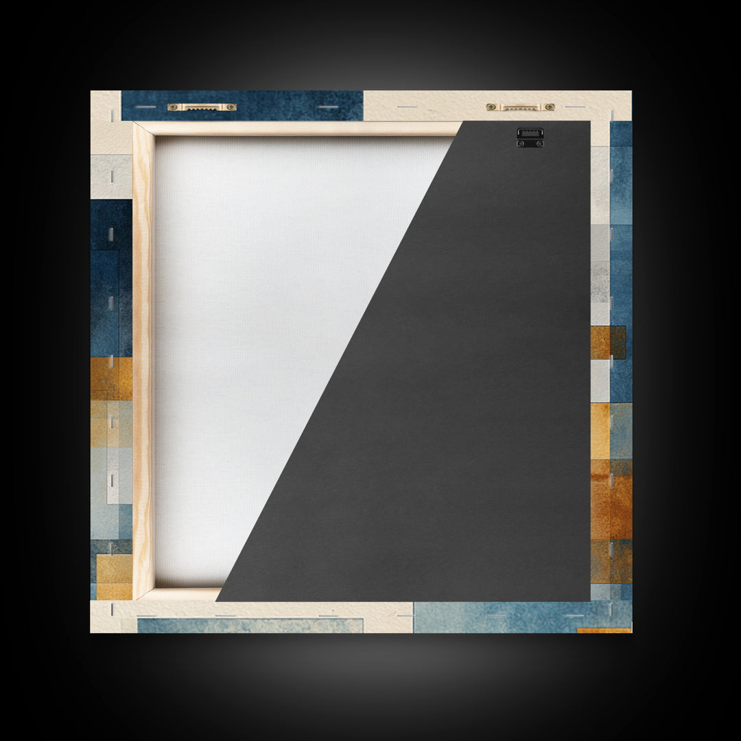 Brick Wall and Window Shadows as Geometry Canvas Print, Urban Art, Room Decor, Living Room Decor, Fine Art, Urban, Art Deco, URB-1x1-77