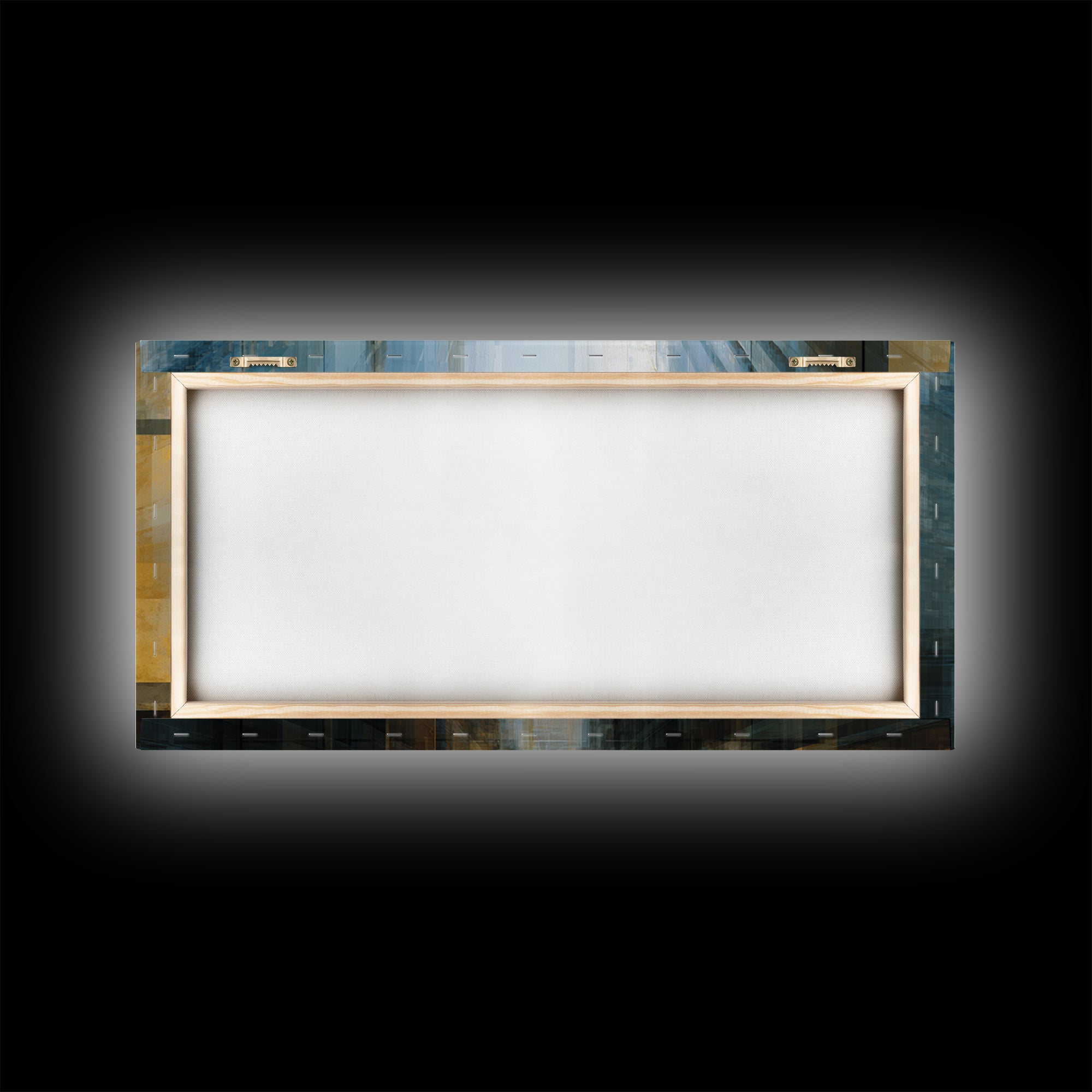 Modern Skyscraper Glass Reflections Framed Canvas Print, Urban Art, Art Print, Living Room Decor, Fine Art, Urban, Oil Painting, URB-2x1-34