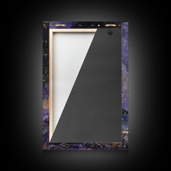 Night Skyline under Crescent Moon Canvas Print, Urban Art, Black Girl Wall Art, Living Room Decor, Abstract Art, Urban, URB-2x3-32