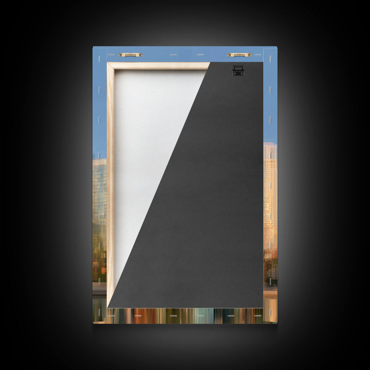 Modern Skyscraper Glass Reflections Canvas Print, Urban Art, Poster, Living Room Decor, Fine Art, Urban, Modern Wall Art, URB-2x3-70