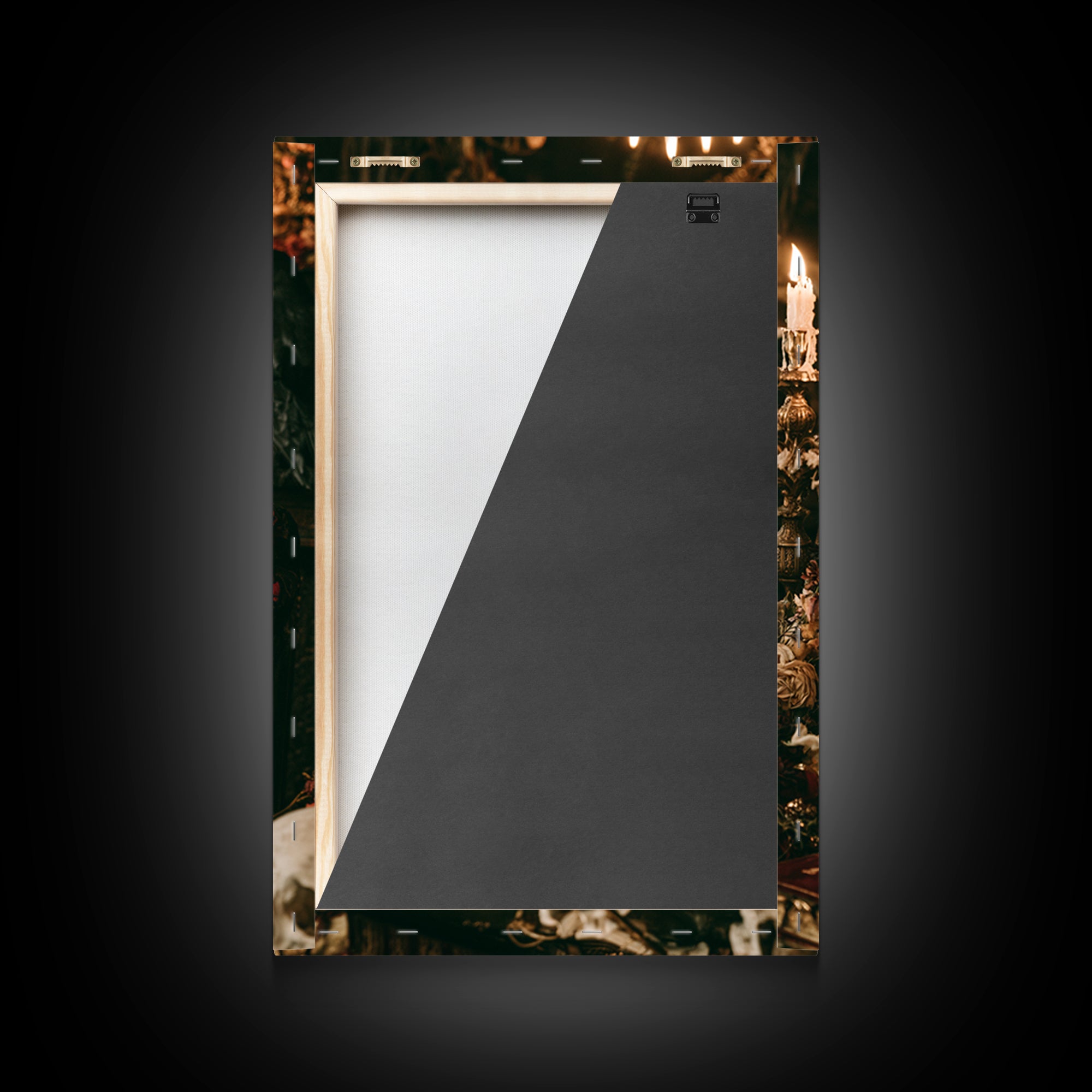 Dark Academia Halloween, Dark Academia Wall Art, Vertical Wall Art, Framed Canvas Print, Gothic Wall Decor, Halloween Portrait Art