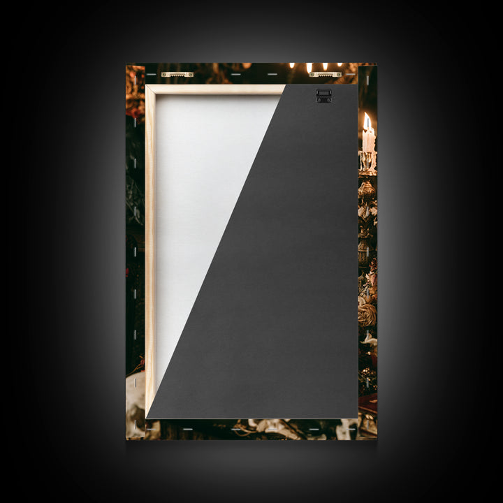 Dark Academia Halloween, Dark Academia Wall Art, Vertical Wall Art, Framed Canvas Print, Gothic Wall Decor, Halloween Portrait Art