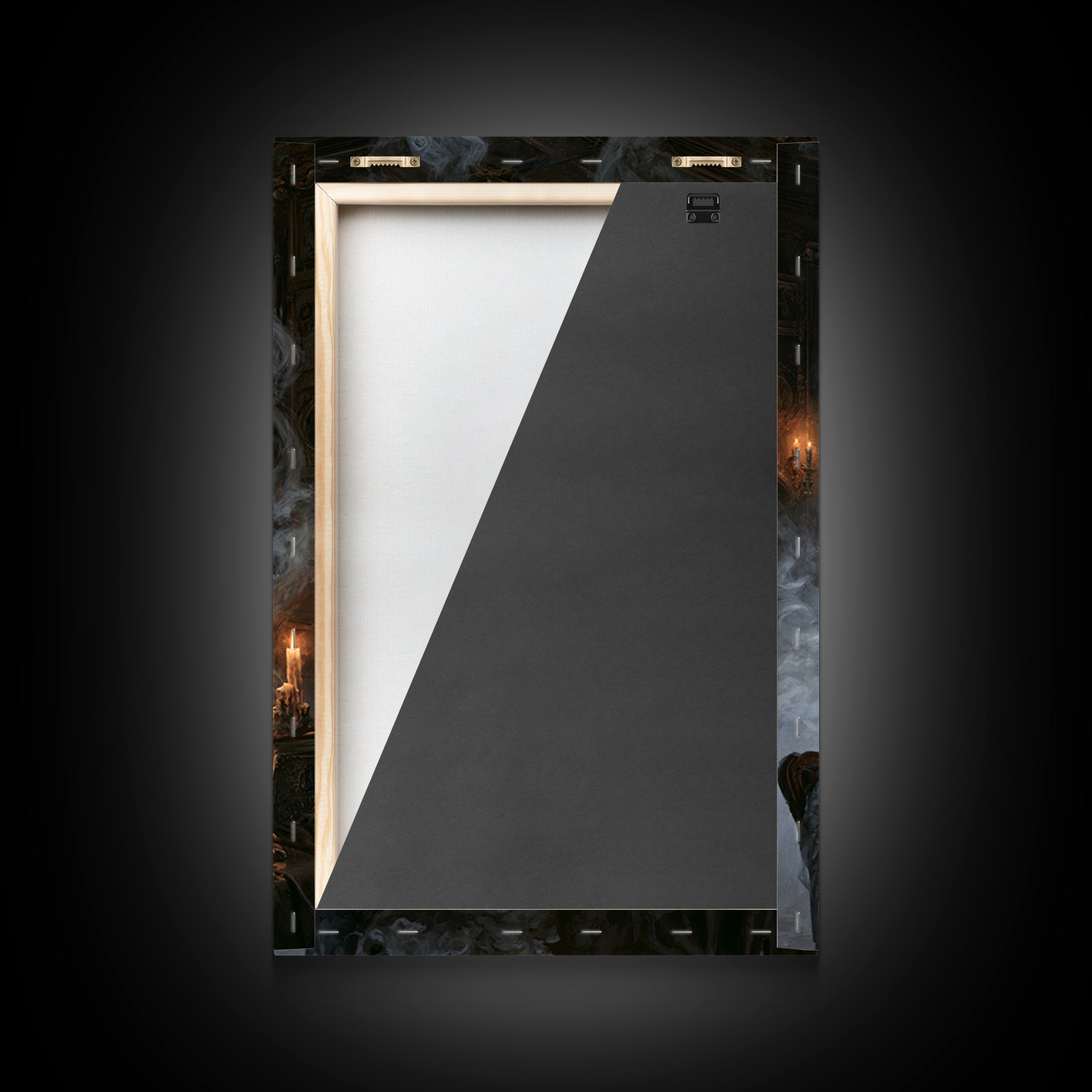 The Ghost Bakery, Victorian Horror Portrait, Vertical Wall Art, Framed Canvas Print, Gothic Wall Decor, Halloween Portrait Art