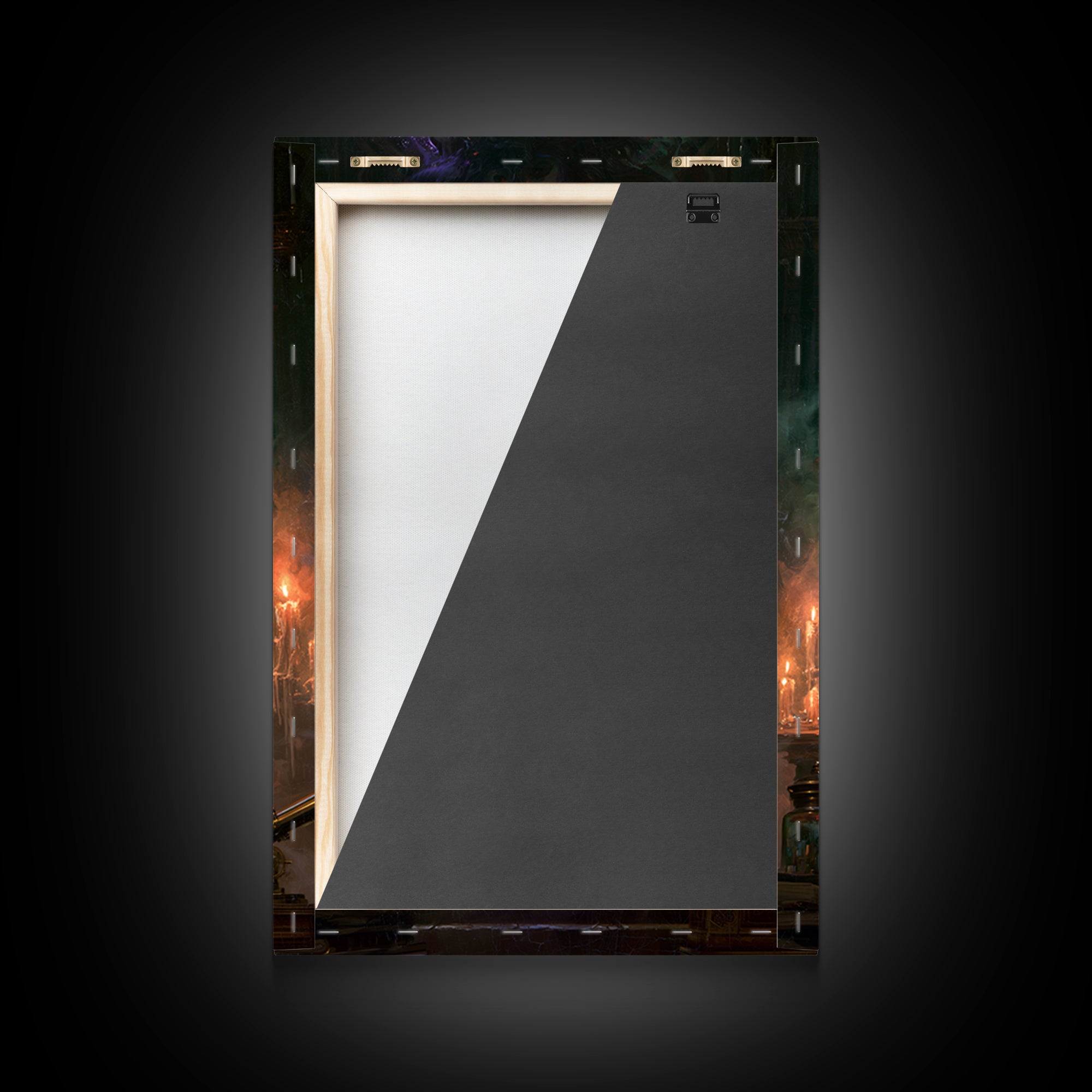 The Dreaming Priest Of The Outer Gate, Dark Academia Wall Art, Vertical Wall Art, Framed Canvas Print, Gothic Wall Decor, Halloween Decor