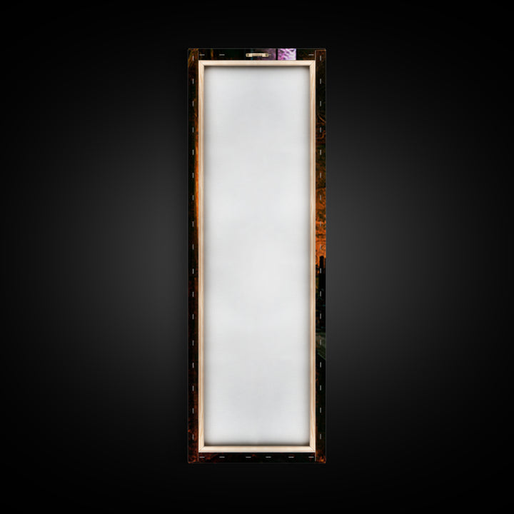 The Thirteenth Door Of Arkham House, Victorian Cosmic Horror, Tall Narrow Wall Art, Framed Canvas Print, Gothic Wall Decor