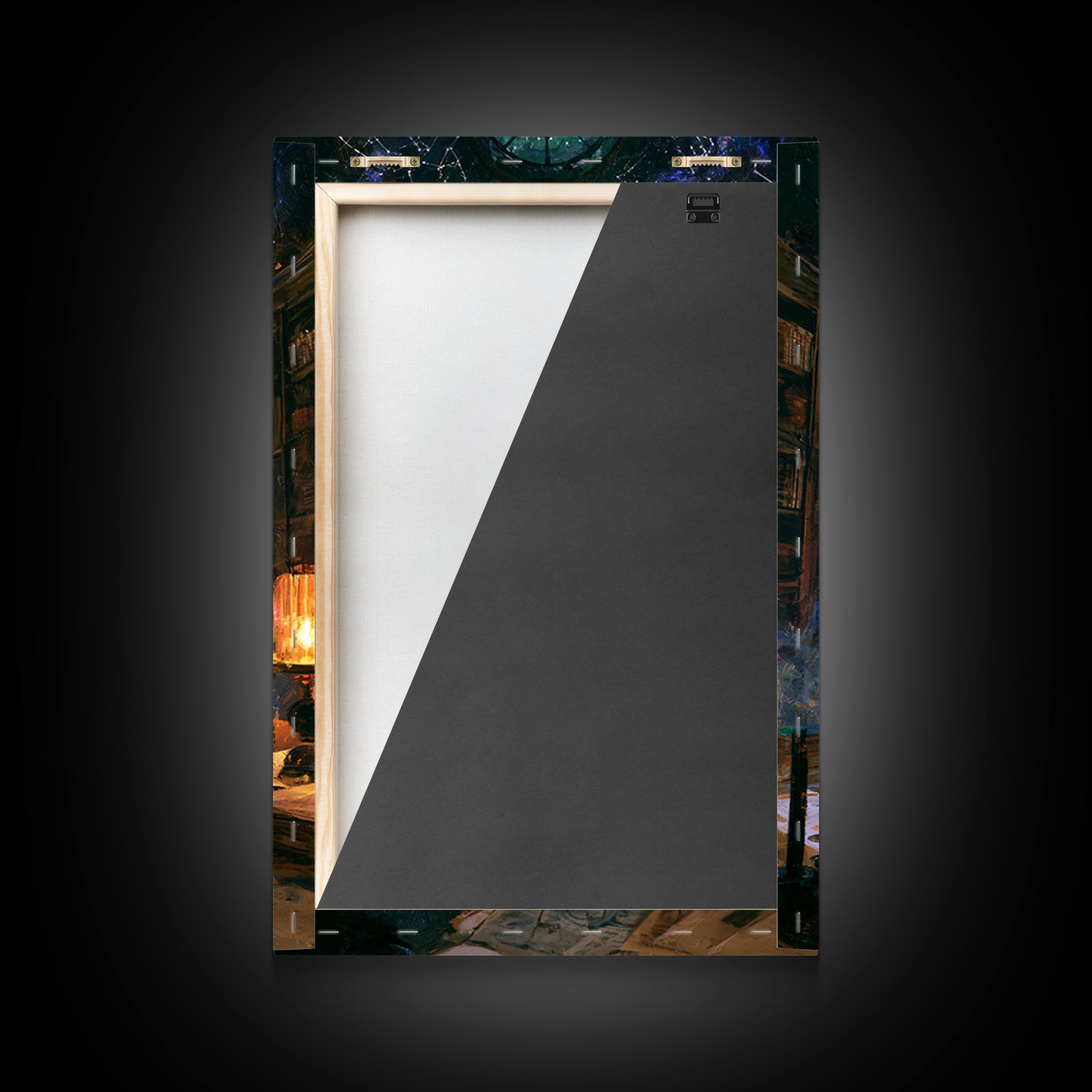 The Archivist Of Dreaming Bones, Victorian Cosmic Horror, Vertical Wall Art, Framed Canvas Print, Gothic Wall Decor, Halloween Portrait Art