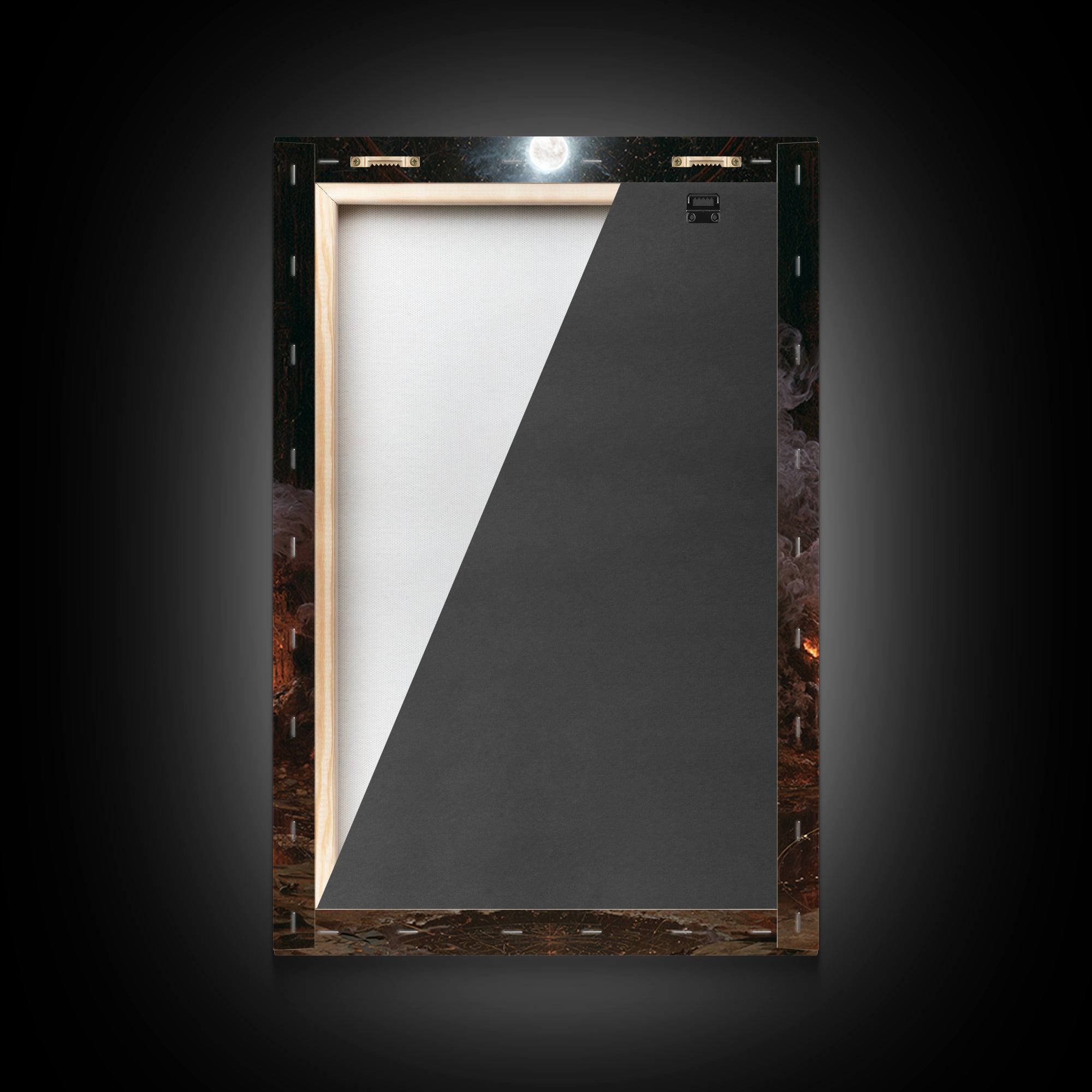 The Mirror Lake Of Lost Constellations, Victorian Gothic Art, Vertical Wall Art, Canvas Print, Gothic Wall Decor, Halloween Portrait Art
