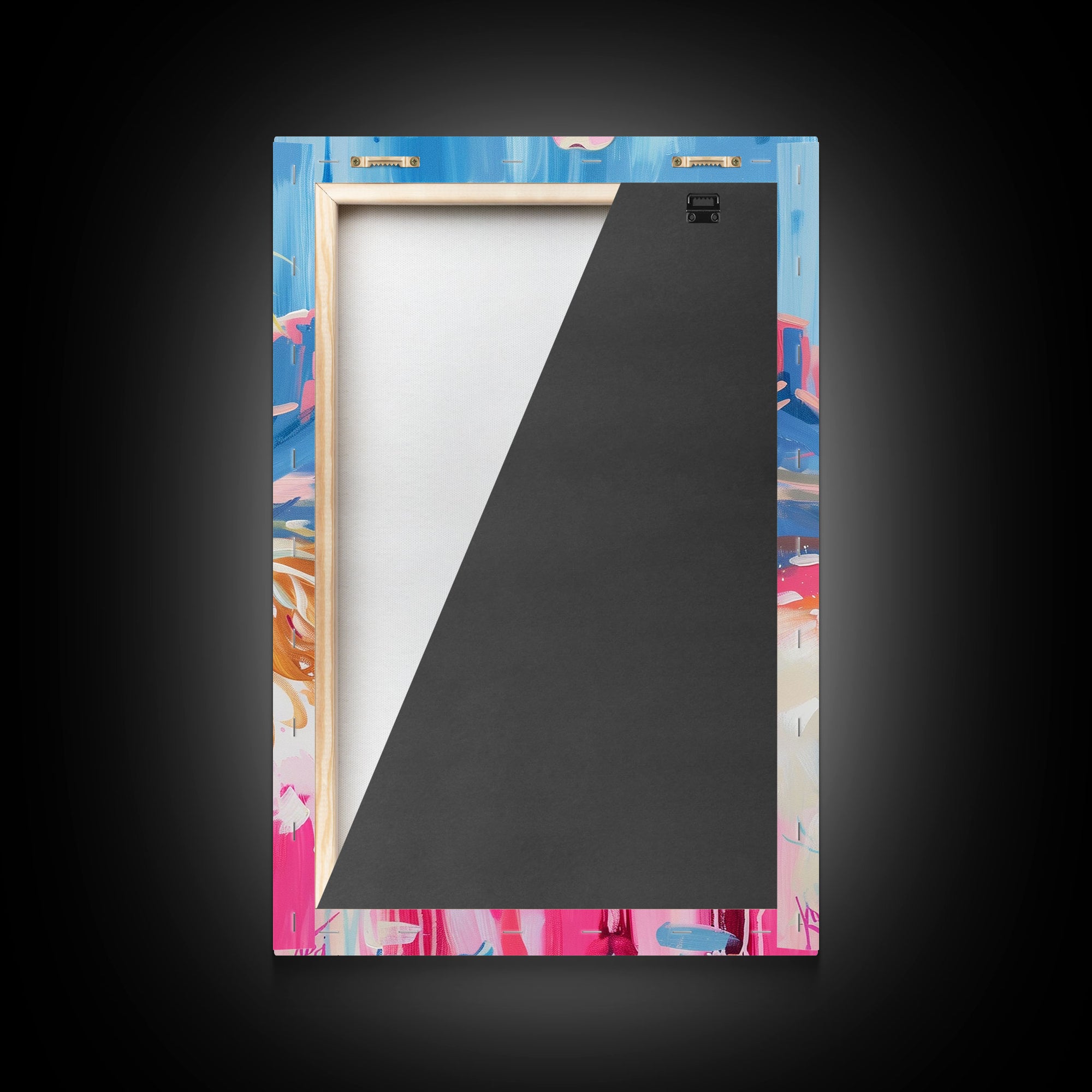 Dynamic Cowgirl and Horse - Colorful Western Art, Framed Canvas Print, Living Room Decor, Cowgirl Painting, Vibrant Wall Art