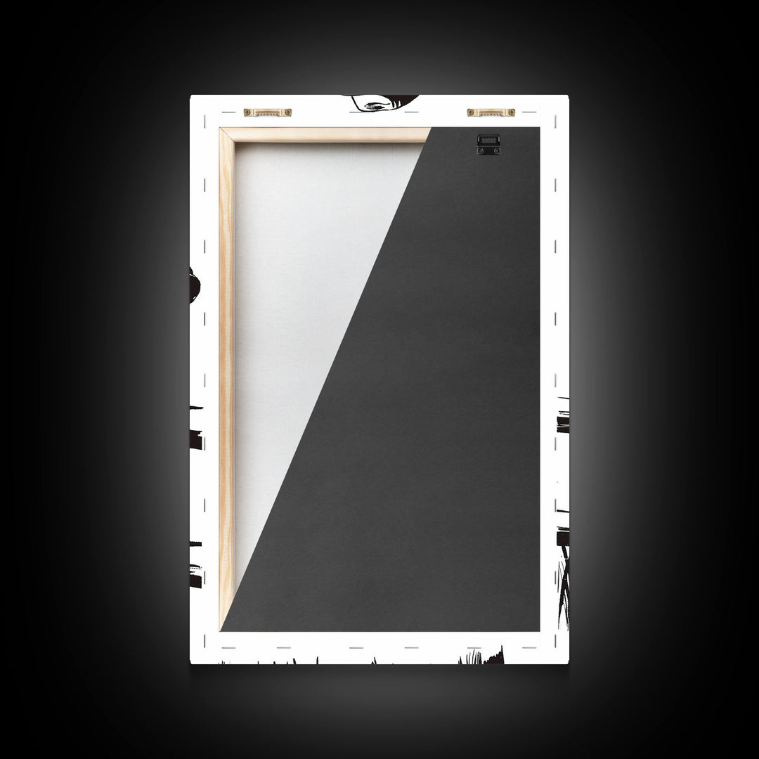 Cowgirl Resting on Fence Art Print, Western Silhouette Framed Canvas, Vintage Cowgirl Artwork, Rustic Home Decor