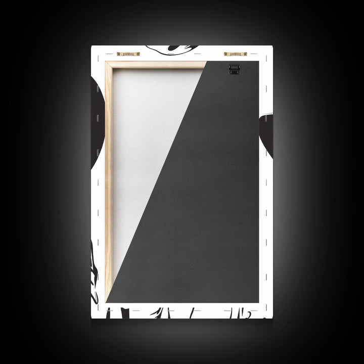 Smiling Cowgirl Portrait Art Print, Western Silhouette Framed Canvas, Vintage Cowgirl Artwork, Unique Wall Decor