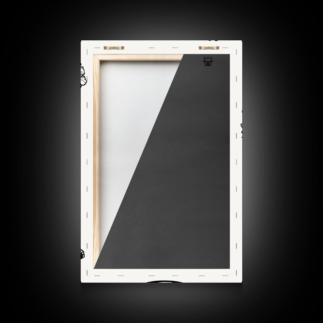 Floral Cowboy Boots Art Print, Retro Western Framed Canvas, Vintage Flower Boots Artwork, Unique Wall Decor for Home