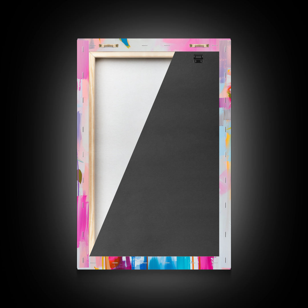 Portrait of Woman in Floral Headscarf Framed Canvas Print - Elegant Wall Art, Feminine Living Room Decor, Artistic Bedroom Art