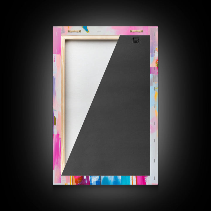 Portrait of Woman in Floral Headscarf Framed Canvas Print - Elegant Wall Art, Feminine Living Room Decor, Artistic Bedroom Art