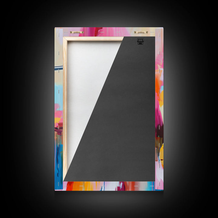 Dynamic Cowboy with Gun - Framed Canvas Print, Action-Packed Western Art, Bold Cowboy Wall Art for Living Room Decor