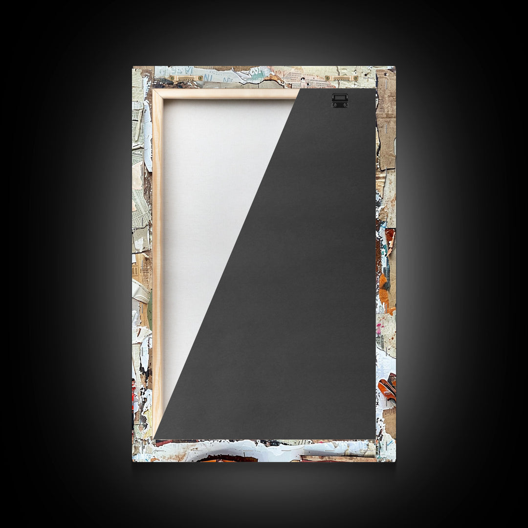 Colorful Western Boot Collage Artwork on Textured Background - Framed Canvas Print, Cowboy Boot Wall Art, Western Home Decor