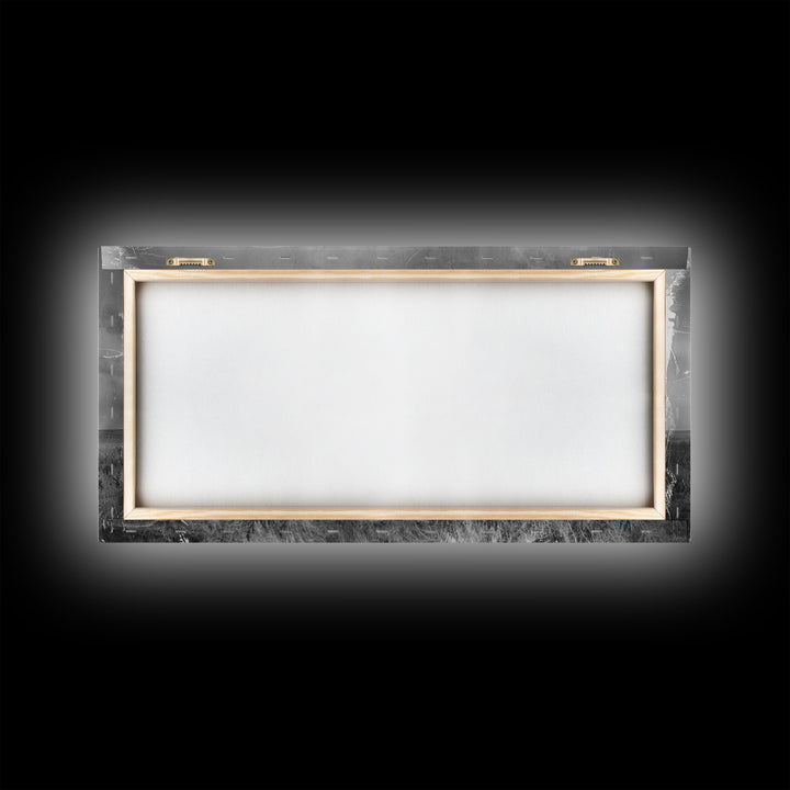 Vintage Country Church in Open Field, Framed Canvas Print for Living Room Decor, Perfect Bedroom Art, Rustic Western Wall Art