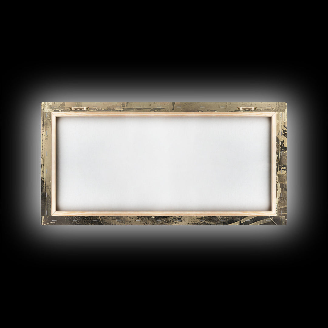 Old Country Church with Fenced Path, Framed Canvas Print for Living Room Decor, Perfect Bedroom Wall Art, Vintage Western Scene