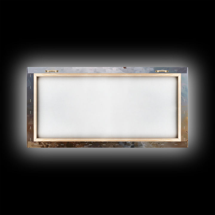 Colorful Rodeo Rider in Action on Framed Canvas Print, Perfect for Rustic Living Room Art, Western Bedroom Decor, Cowboy Wall Art