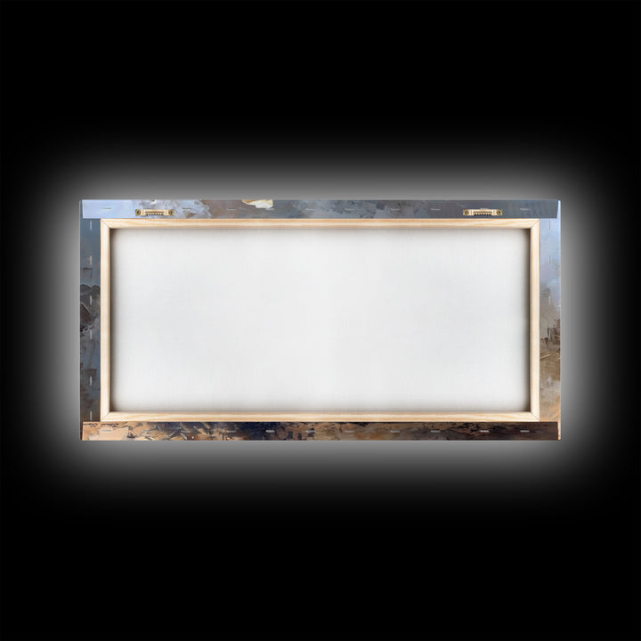 Intense Rodeo Bucking Horse and Cowboy, Vibrant Framed Canvas Print, Great for Western Living Room Art, Bedroom Decor, Rustic Home Wall Art