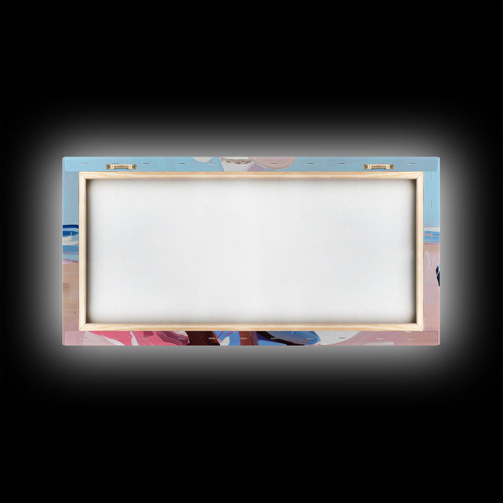 Elegant Cowgirl on Horse by the Shore, Beautiful Framed Canvas Print, Ideal for Coastal Living Room Art, Beach Bedroom Decor, Horse Wall Art