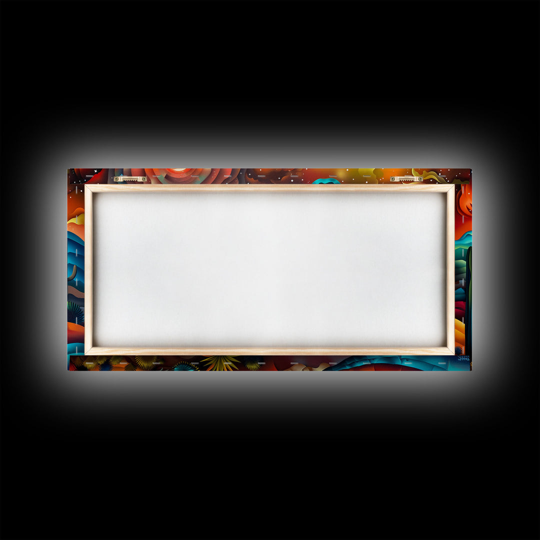 Majestic Misty Mountain Landscape Beautiful Framed Canvas Print, Perfect for Living Room Art, Rustic Bedroom Decor, Wildlife Wall Art