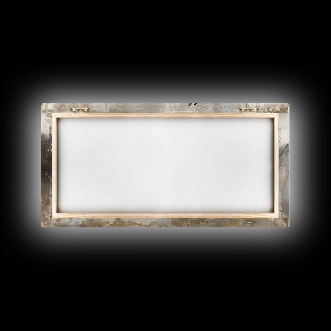 Spotted and Dark Horses, Framed Canvas Print for Rustic Living Room Decor, Equine Art for Home and Bedroom Decoration