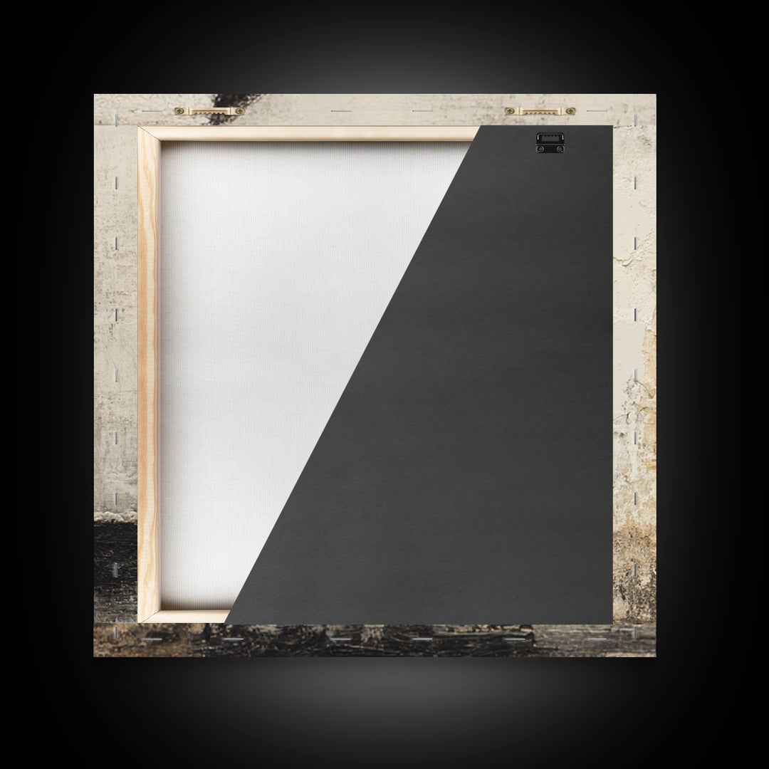 Black and White Architectural Study Framed Canvas Print, Wall Art, Gallery Decor, Living Room Decor, Fine Art, WAL-1x1-32
